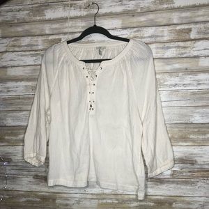 Joie Top | Tied Up detail on the front